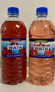 Natural Flavoured Water, Cranberry or Melon, WATA