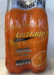 Lucozade, Original 380 ml, 1 L, and 4-pk
