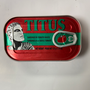 Sardines, In Soybean Oil, Chili Pepper, or Tomato Sauce, Titus
