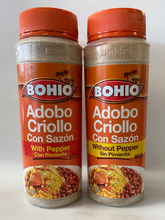 Load image into Gallery viewer, Adobo Criollo Con Sazon with or without pepper, Bohio 16.5 oz