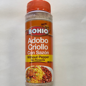 Adobo Criollo Con Sazon with or without pepper, Bohio 16.5 oz