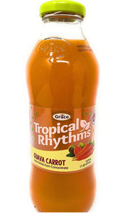 Tropical Rhythms, Fruit Punch, Mango Carrot, Sorrel Ginger, Guava Carrot