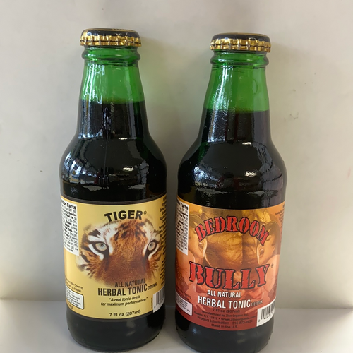 Herbal Tonic Drink, Bedroom Bully and Tiger
