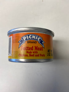 Potted Meat, Vienna Sausages, Picnic