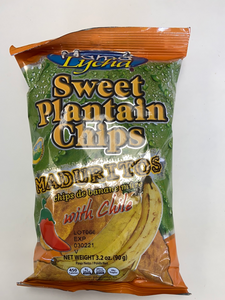 Plantain Chips, Green, Sweet, or Sweet with Chile, Mama Lycha