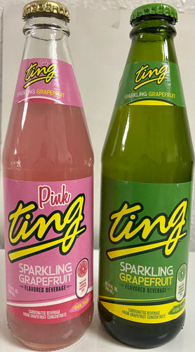 Grapefruit Flavored Beverage, Green or Pink, Ting 10 oz