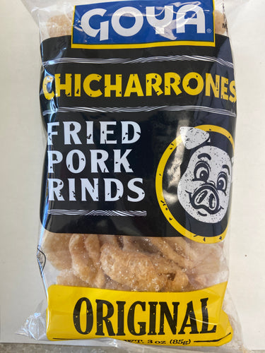Pork Rinds, Fried, Chicharrones, Original, Goya