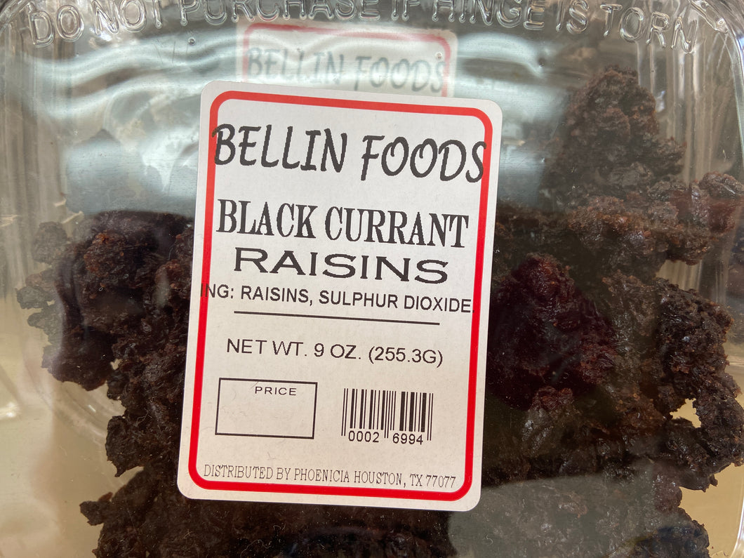 Raisins, Black Currants, Bellin Foods