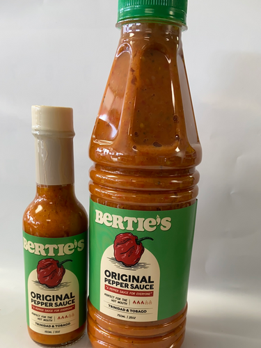 Pepper Sauce, Original, Bertie's 150ML or 750 ML