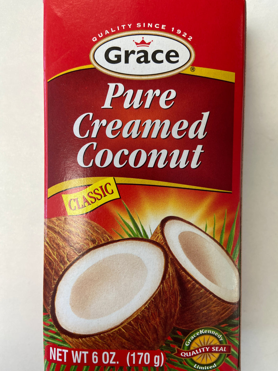 Pure Creamed Coconut, Classic, Grace