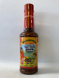 Jerk Sauce, Hot & Spicy, Las’ Lick, Walkerswood