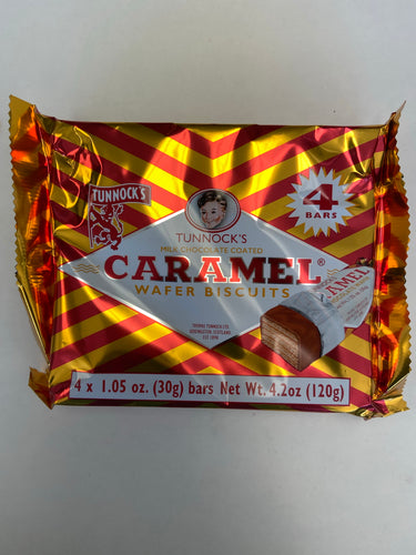 Caramel, Waffle Biscuits, Tunnocks 4-bars